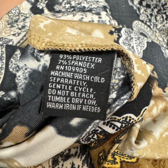 y2k baroque paisley slinky fairycore boho maxi dress - Picture 7 of 7